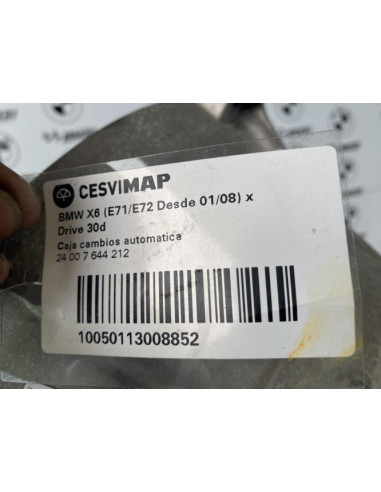Boite de vitesses BMW X6 E71/E72 PHASE 2 