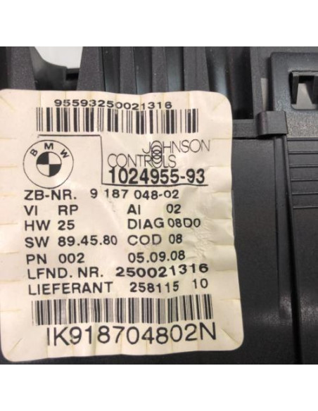 Compteur BMW SERIE 1 E87 PHASE 2 Diesel