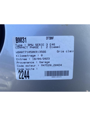 Commodo phare BMW SERIE 3 E46 COMPACT PHASE 1 Diesel