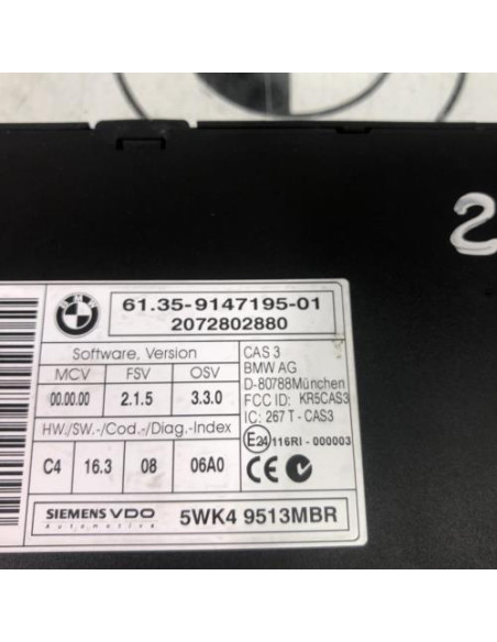 Calculateur BMW SERIE 3 E91 TOURING PHASE 1 BREAK Essence