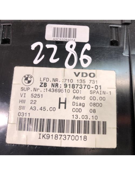 Compteur BMW SERIE 3 E92 COUPE PHASE 2 Diesel
