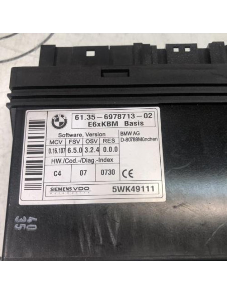 Calculateur BMW SERIE 6 E63 COUPE 