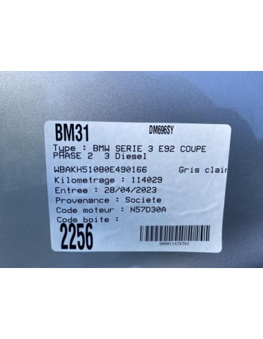 Volant moteur BMW SERIE 3 E92 COUPE PHASE 2 Diesel