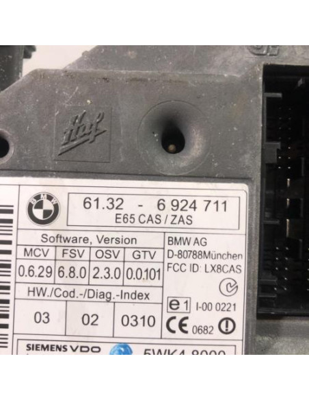 Lecteur de carte (neiman) BMW SERIE 7 E66 LIMOUSINE PHASE 1 Essence