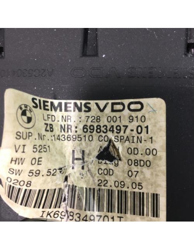 Compteur BMW SERIE 3 E91 TOURING PHASE 1 BREAK Diesel