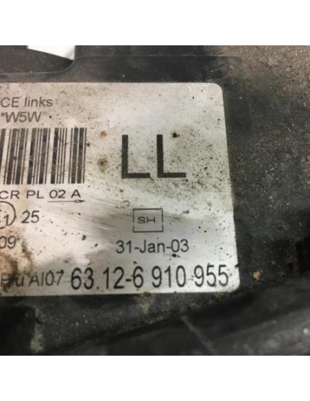 Optique avant principal gauche (feux)(phare) BMW SERIE 3 E46 PHASE 2 