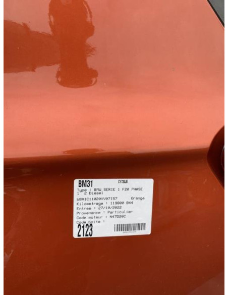 Support poignee porte arriere droite BMW SERIE 1 F20 PHASE 1 Diesel