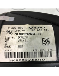 Compteur BMW SERIE 1 F20 PHASE 1 Diesel 2