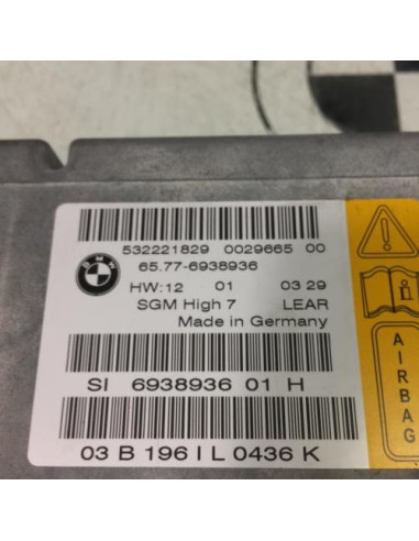 Boitier air bag BMW SERIE 5 E60 PHASE 1 