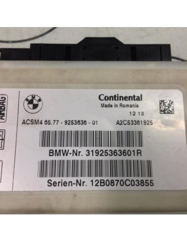 Boitier air bag BMW X3 F25 PHASE 1 Diesel