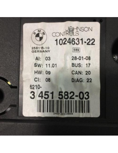 Compteur BMW X3 E83 PHASE 2 