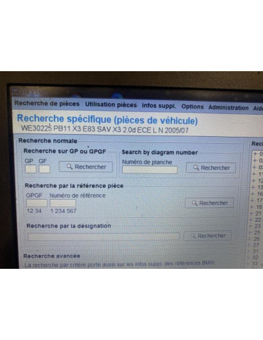 Pont (propulsion) BMW X3 E83 PHASE 1 