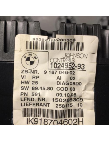 Compteur BMW SERIE 1 E87 PHASE 2 Diesel