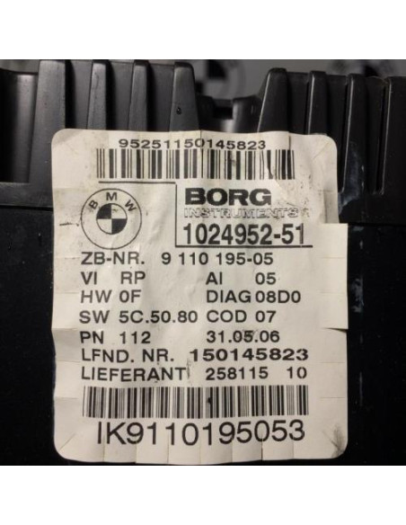 Compteur BMW SERIE 1 E87 PHASE 1 Diesel