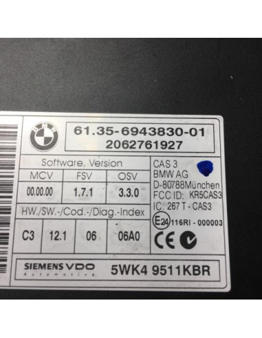 Calculateur BMW SERIE 3 E90 PHASE 1 Essence