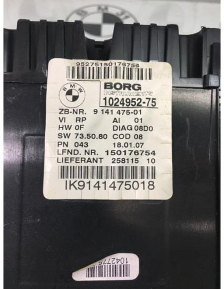 Compteur BMW SERIE 1 E87 PHASE 2 