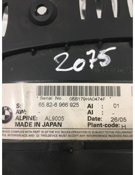 Ecran GPS BMW SERIE 3 E90 PHASE 1 Diesel