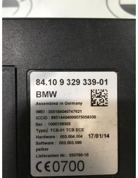 Calculateur BMW SERIE 3 F30 PHASE 1 