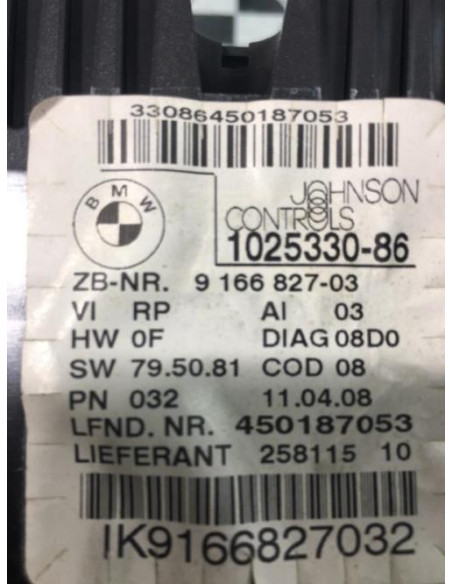 Compteur BMW SERIE 3 E91 TOURING PHASE 1 BREAK Essence