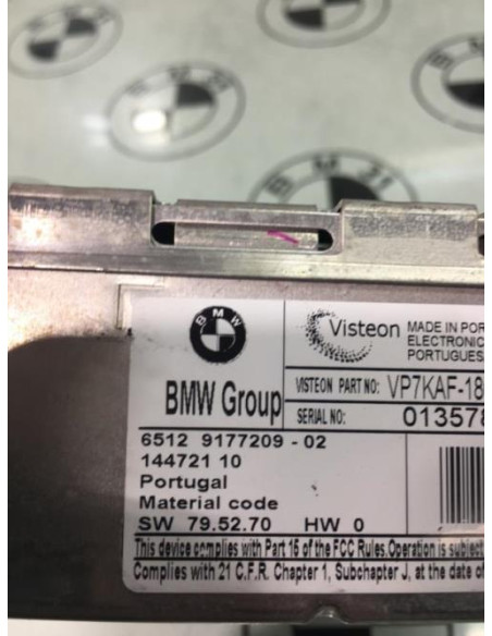 Autoradio d'origine BMW SERIE 3 E91 TOURING PHASE 1 BREAK Essence