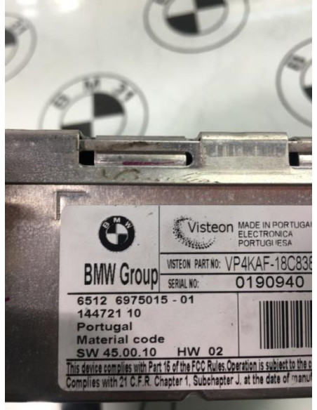 Autoradio d'origine BMW SERIE 1 E87 PHASE 1 Diesel