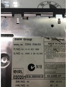 Autoradio d'origine BMW X5 E53 Diesel 2