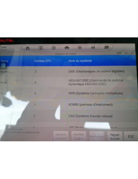 Eclairage de plafonnier MINI MINI 2 R55 CLUBMAN PHASE 1 BREAK Essence
