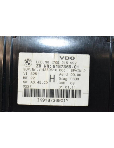 Compteur BMW X1 E84 PHASE 1 Diesel