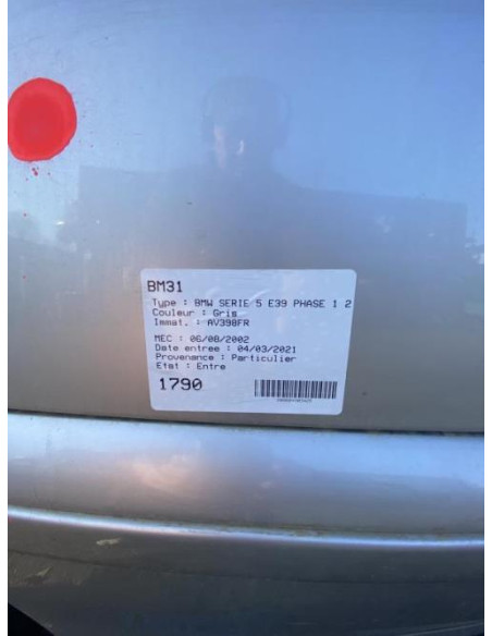 Jante BMW SERIE 5 E39 PHASE 2 Diesel