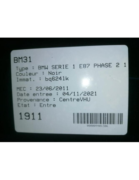 Compteur BMW SERIE 1 E87 PHASE 2 Diesel