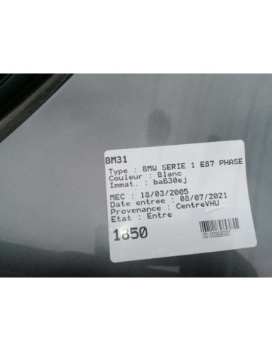 Toit ouvrant BMW SERIE 1 E87 PHASE 1 Diesel