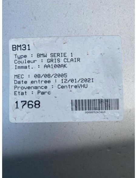 Tuyau de climatisation BMW  Diesel