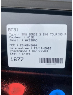 Commande chauffage BMW SERIE 3 E46 TOURING PHASE 2 BREAK Diesel 2