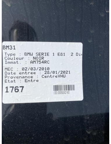 Verin de coffre BMW SERIE 1 E81 Diesel