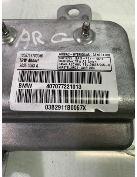 Air bag lateral gauche BMW SERIE 7 E65 PHASE 1 Diesel
