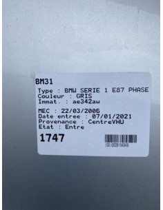 Tuyau hydraulique de direction assistee BMW SERIE 1 E87 PHASE 1 Diesel 2