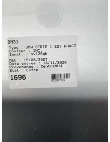 Kit de demarrage BMW SERIE 1 E87 PHASE 2 Essence