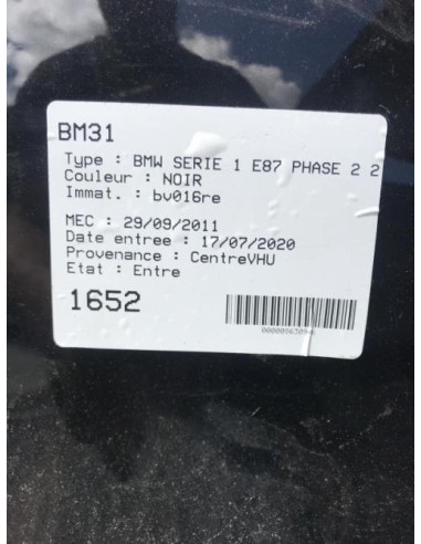 Compteur BMW SERIE 1 E87 PHASE 2 Diesel