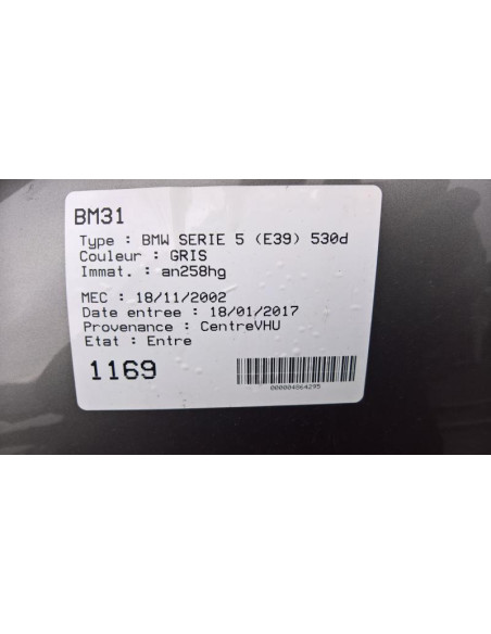 Balais essuie glace avant BMW SERIE 5 E39 PHASE 2 Diesel