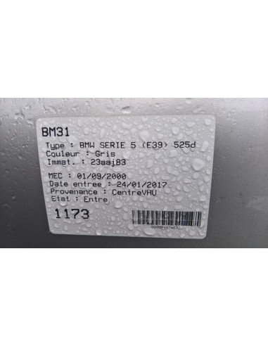Support de pare chocs avant BMW SERIE 5 E39 PHASE 2 Diesel