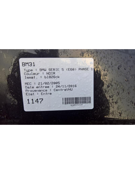 Compteur BMW SERIE 5 E60 PHASE 2 Diesel