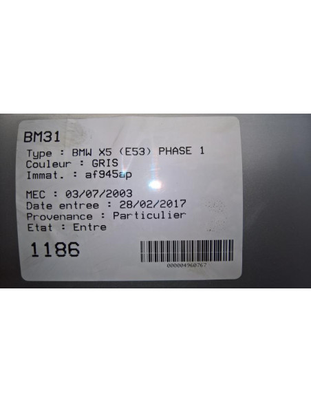 Verin de capot BMW X5 E53 Diesel