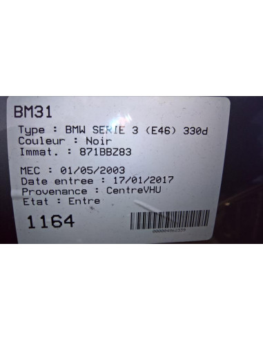 Retroviseur interieur BMW SERIE 3 E46 PHASE 2 Diesel