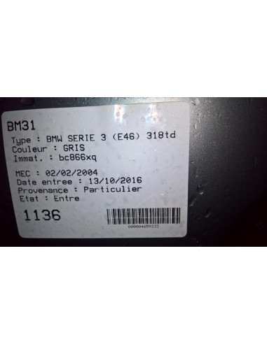 Colonne de direction BMW SERIE 3 E46 COMPACT PHASE 2 Diesel