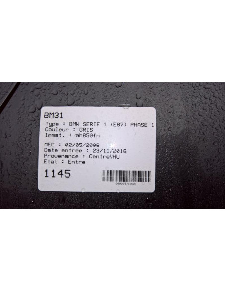 Pompe lave glace arriere BMW SERIE 1 E87 PHASE 1 Diesel