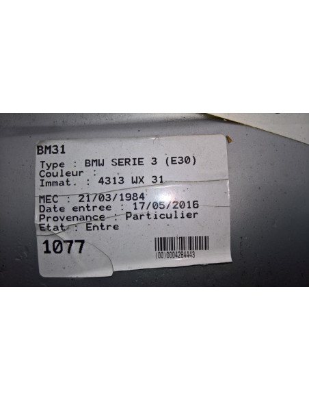 Vitre arriere droit BMW SERIE 3 E30 Essence