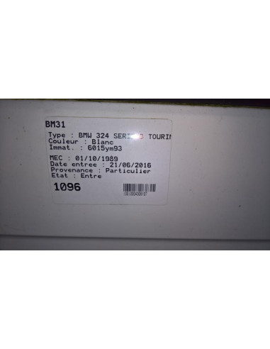 Calculateur BMW SERIE 3 E30 TOURING BREAK Diesel