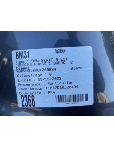 Compteur BMW SERIE 3 E91 TOURING PHASE 1 BREAK Diesel