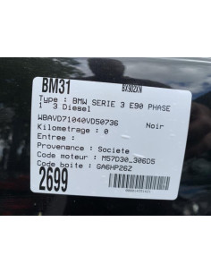 Boite de vitesses BMW SERIE 3 E90 PHASE 1 Diesel 2