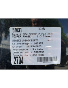 Compteur BMW SERIE 2 F46 GRAN TOURER PHASE 1 Diesel 2